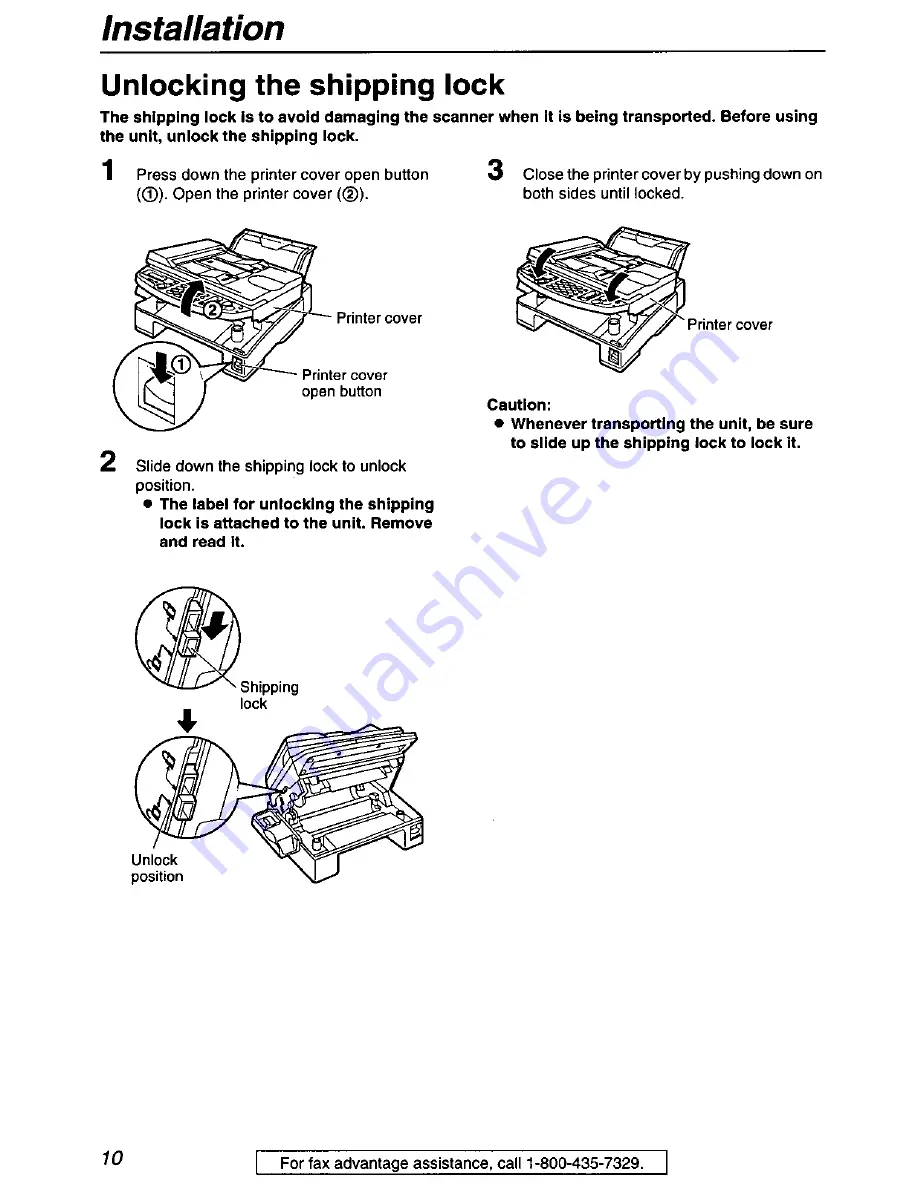 Panasonic KX-FB421 Скачать руководство пользователя страница 10