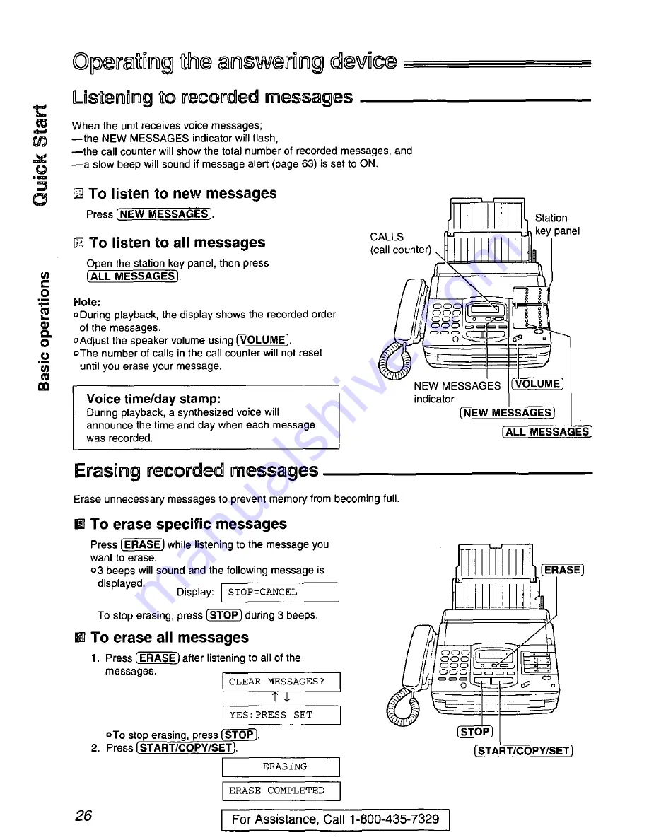 Panasonic KX-FM220 User Manual Download Page 26