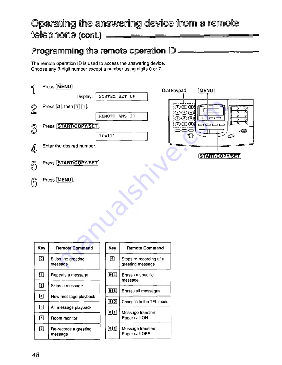 Panasonic KX-FM220 Скачать руководство пользователя страница 48