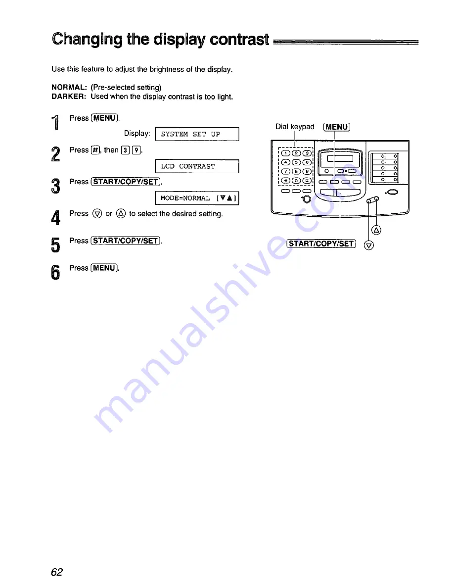 Panasonic KX-FM220 User Manual Download Page 62