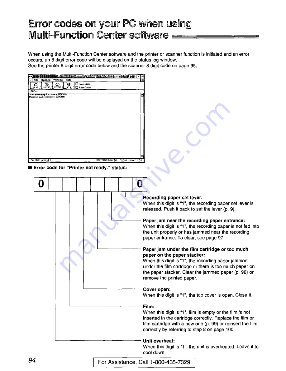 Panasonic KX-FM220 User Manual Download Page 94