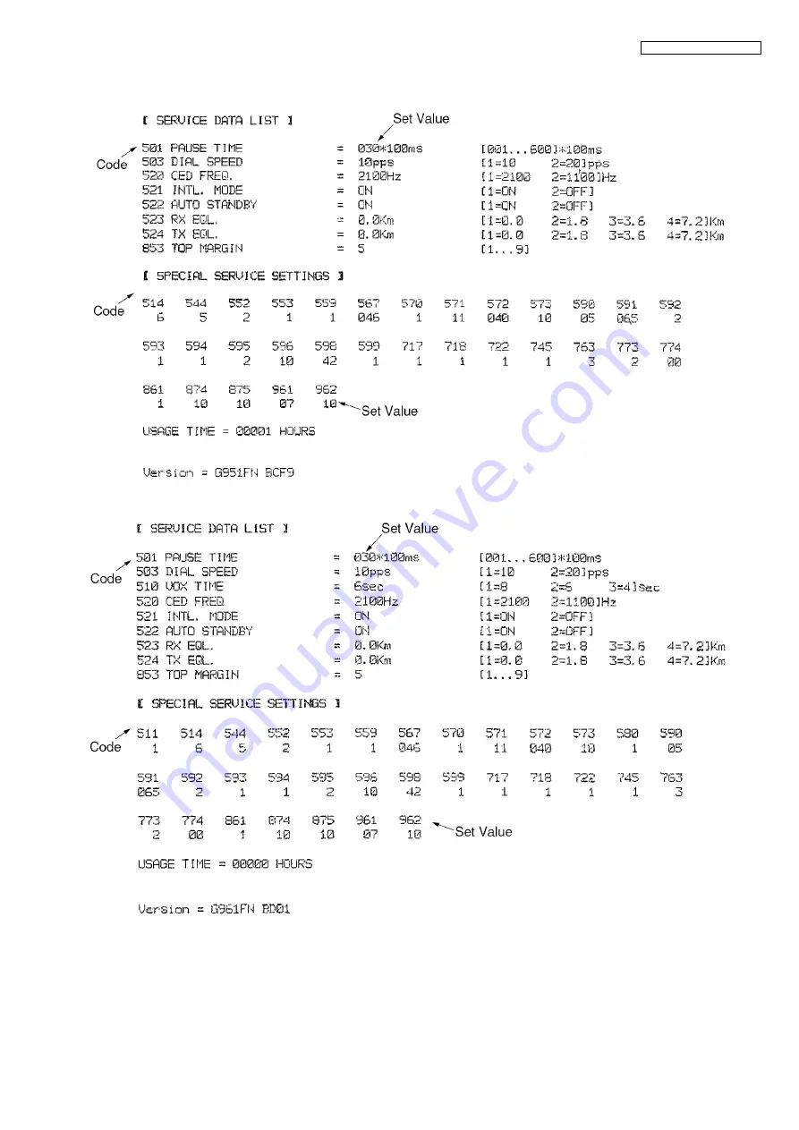 Panasonic KX-FP207FX-S Service Manual Download Page 69