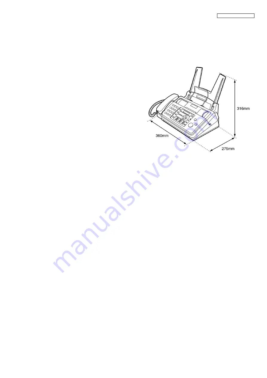 Panasonic KX-FP365CX Service Manual Download Page 55