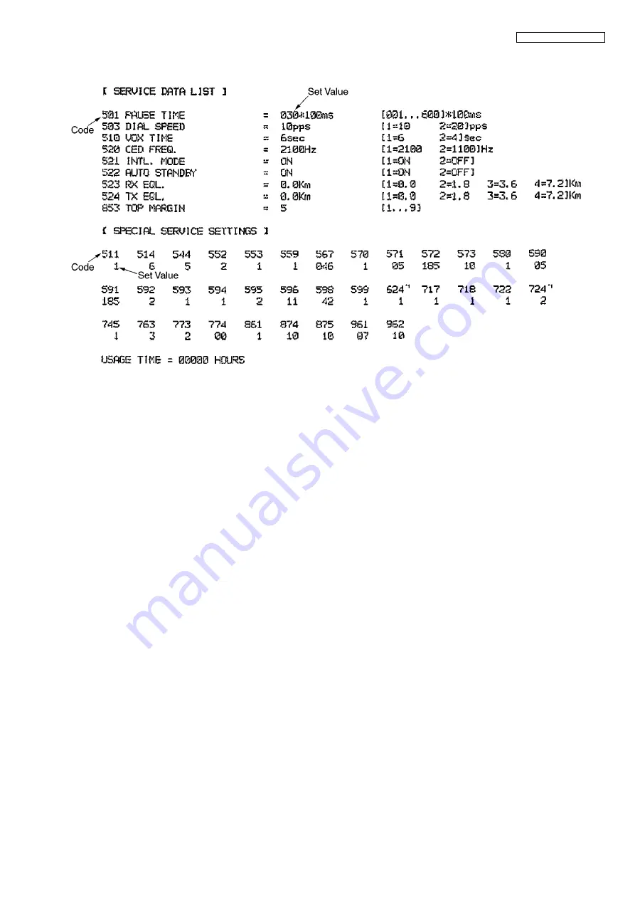 Panasonic KX-FP365CX Service Manual Download Page 71