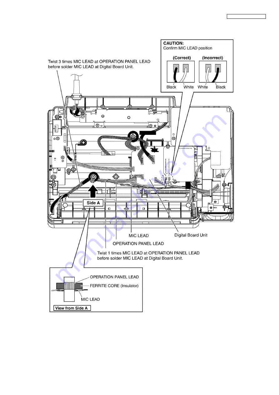 Panasonic KX-FP365CX Service Manual Download Page 155