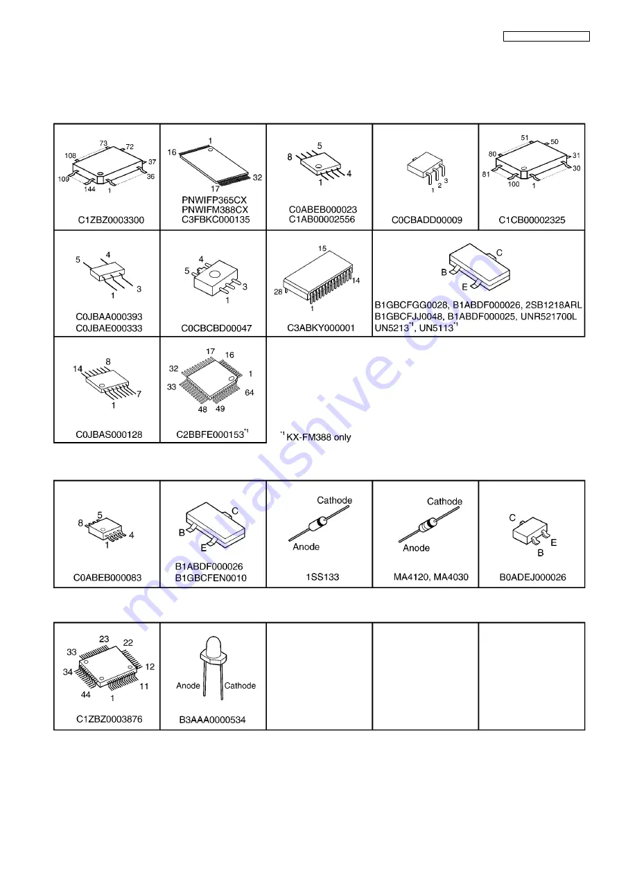 Panasonic KX-FP365CX Service Manual Download Page 167