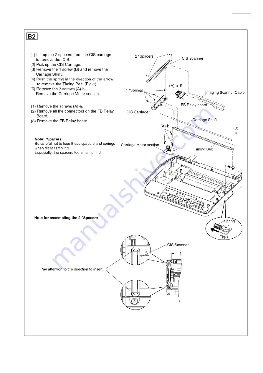 Panasonic KX-MB783BR Service Manual Download Page 197