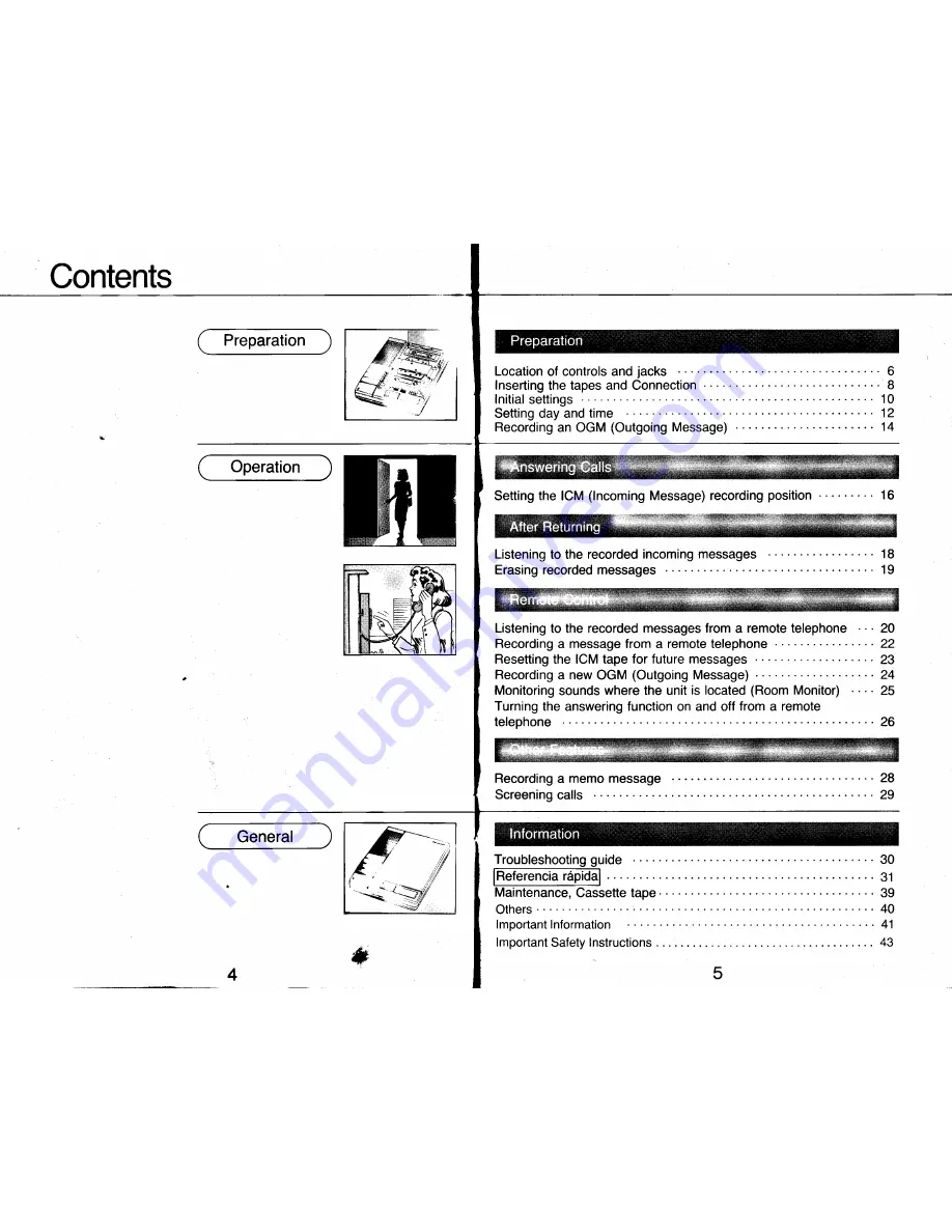 Panasonic KX-T1 461 Скачать руководство пользователя страница 3