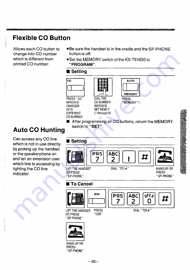 Panasonic KX -T61630 Скачать руководство пользователя страница 31