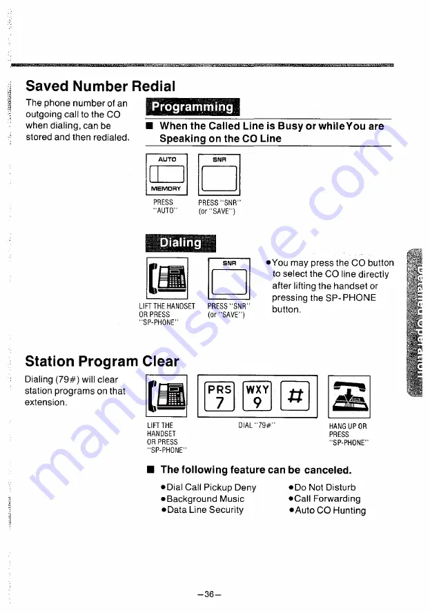 Panasonic KX -T61630 Operating Instructions Manual Download Page 37