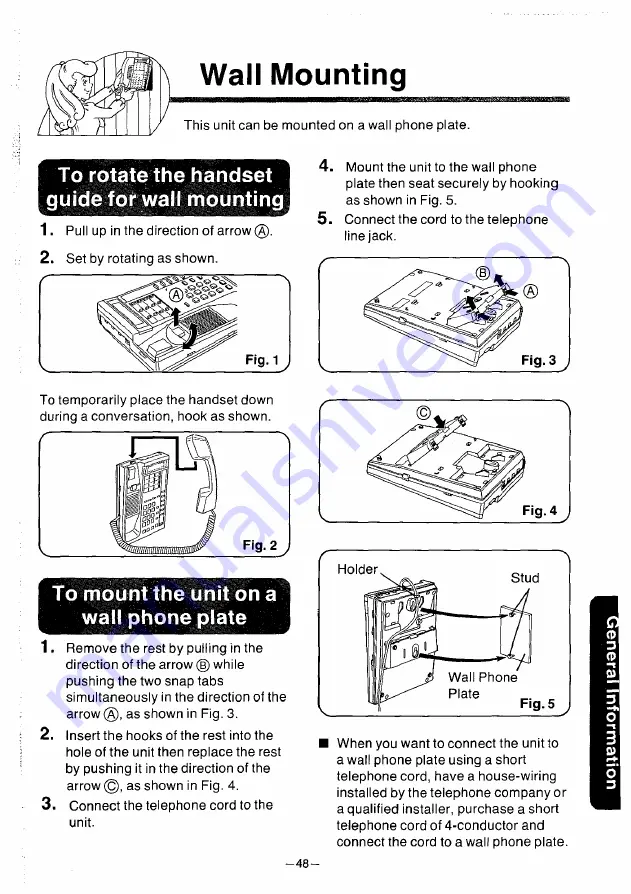 Panasonic KX -T61630 Operating Instructions Manual Download Page 49