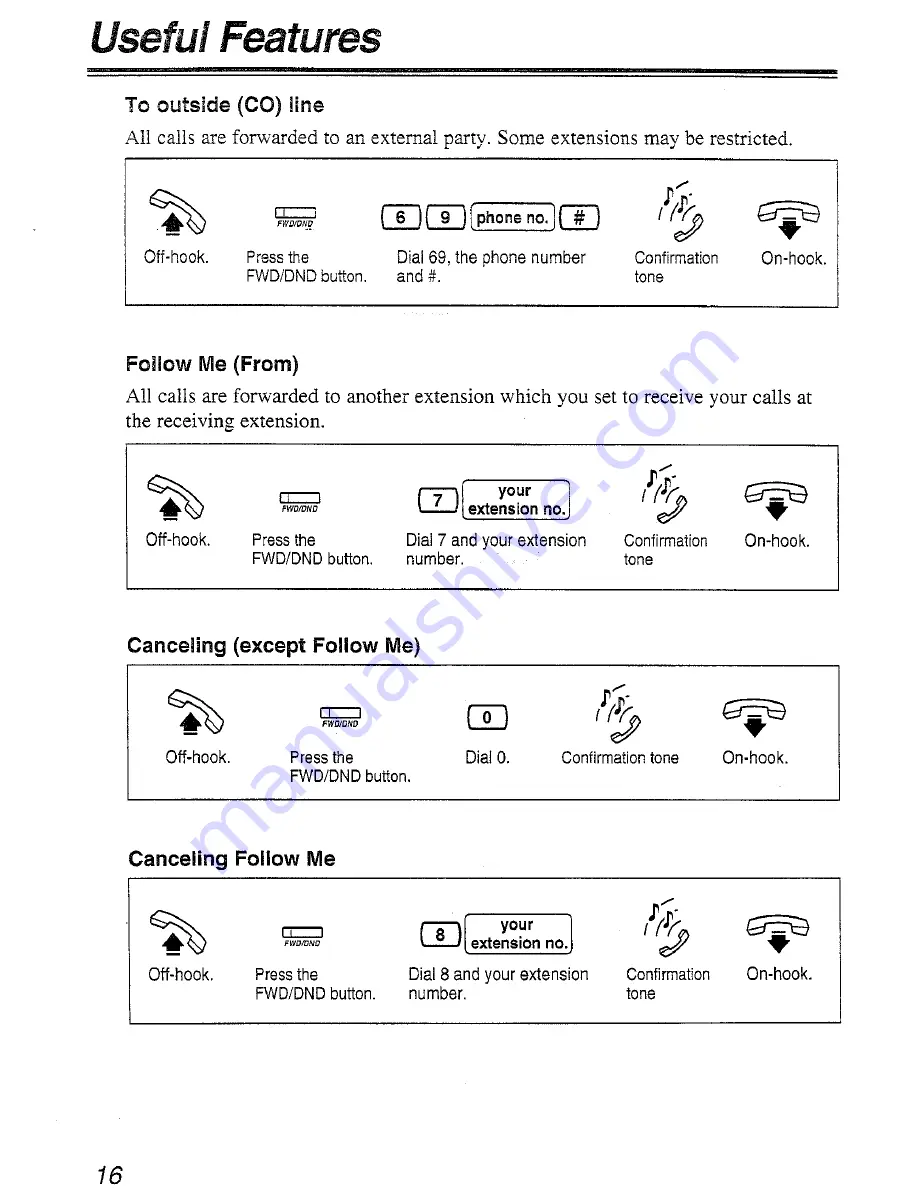 Panasonic KX-T7433 Скачать руководство пользователя страница 16