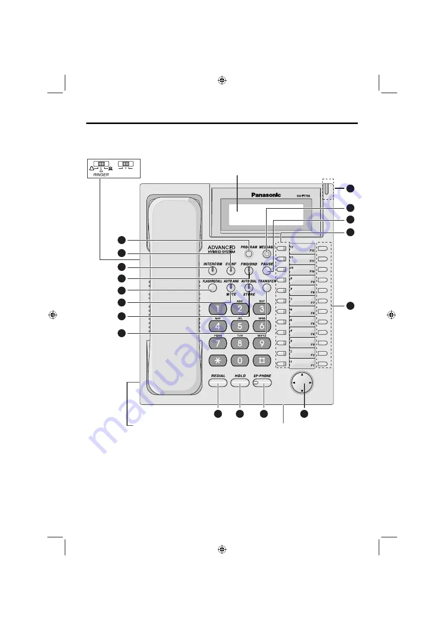 Panasonic KX-T7735 - 3 Line Backlit Display... Quick Reference Manual Download Page 8