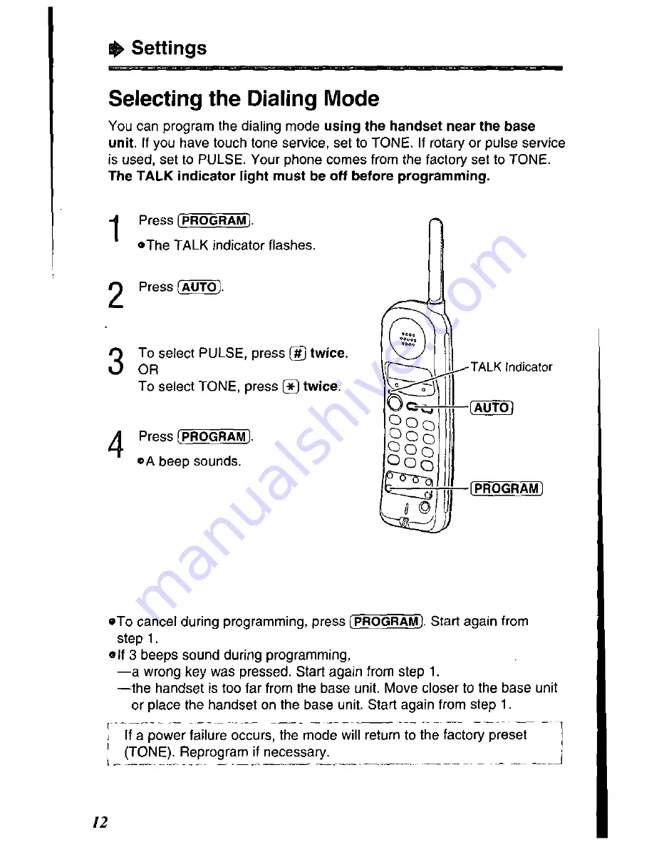 Panasonic KX-TC1500 Скачать руководство пользователя страница 12