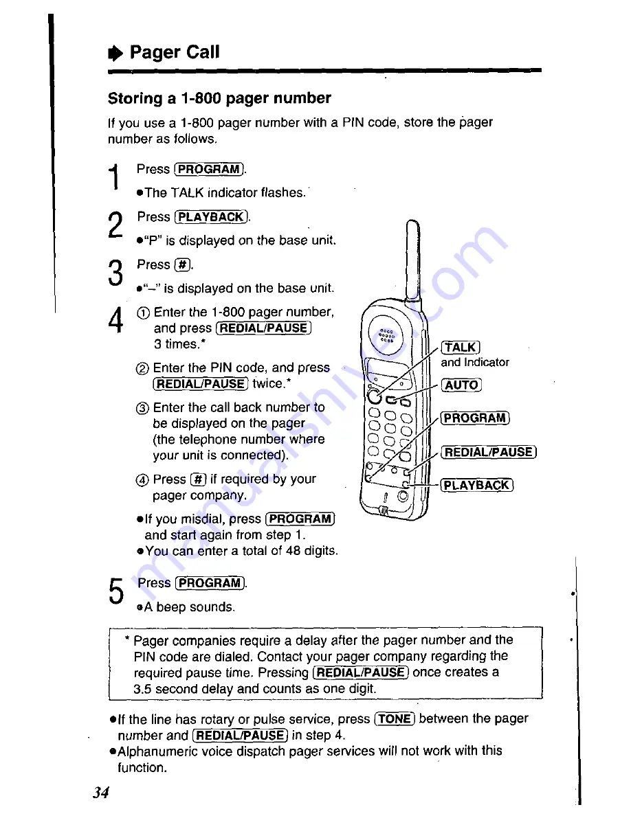 Panasonic KX-TC1500 Скачать руководство пользователя страница 34