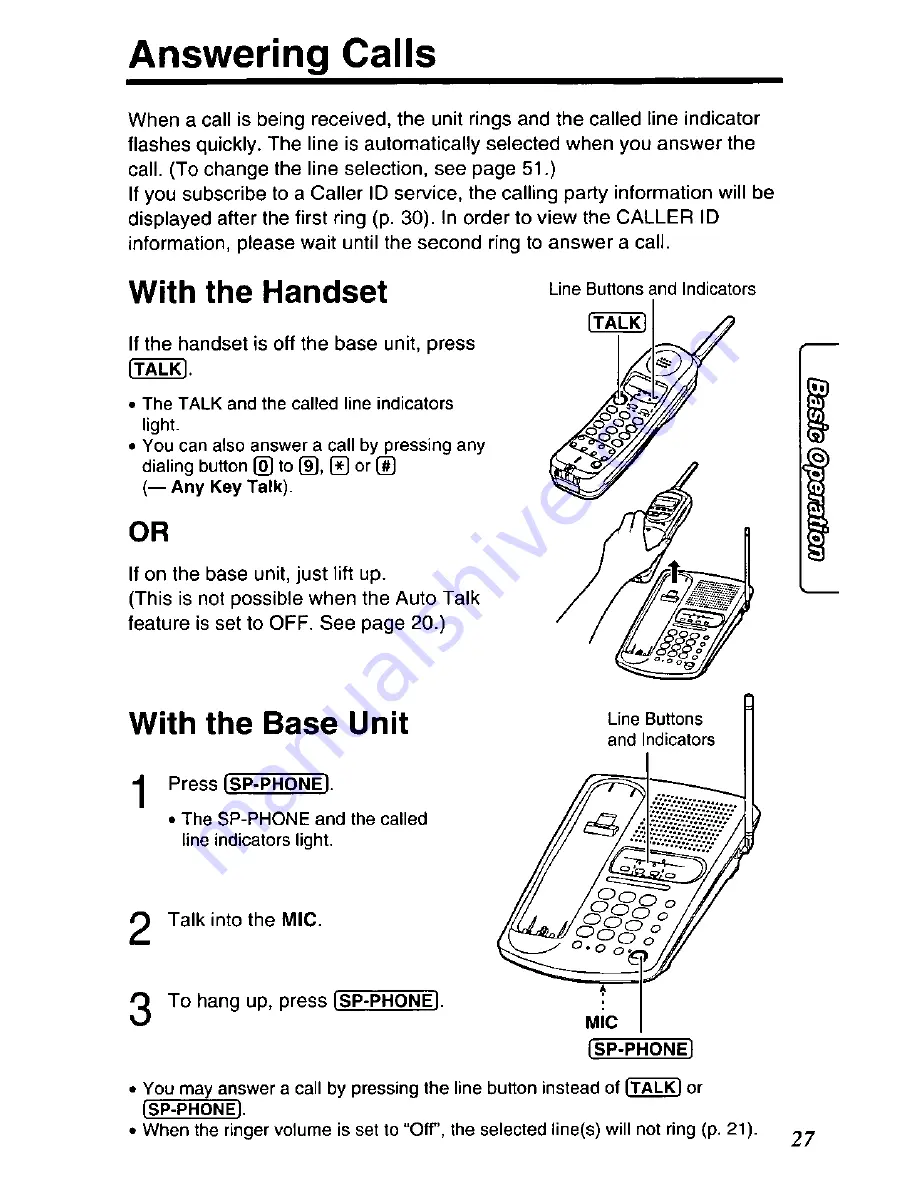 Panasonic KX-TC1750B User Manual Download Page 27