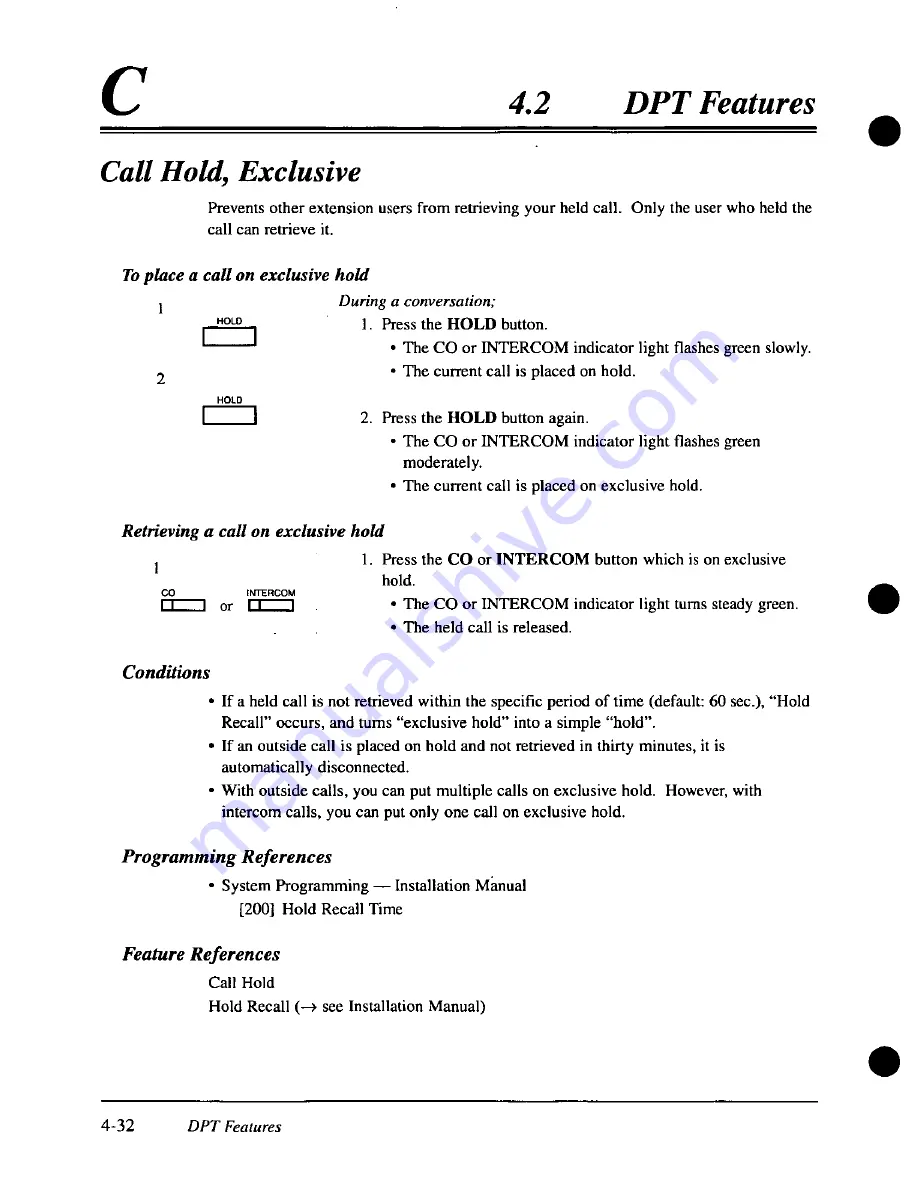 Panasonic KX-TD308 User Manual Download Page 130