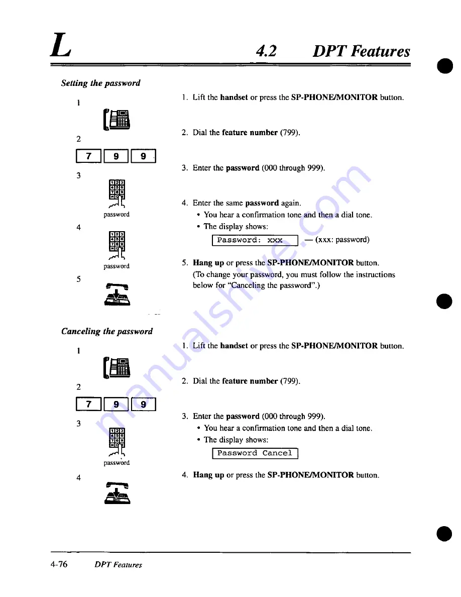 Panasonic KX-TD308 User Manual Download Page 174