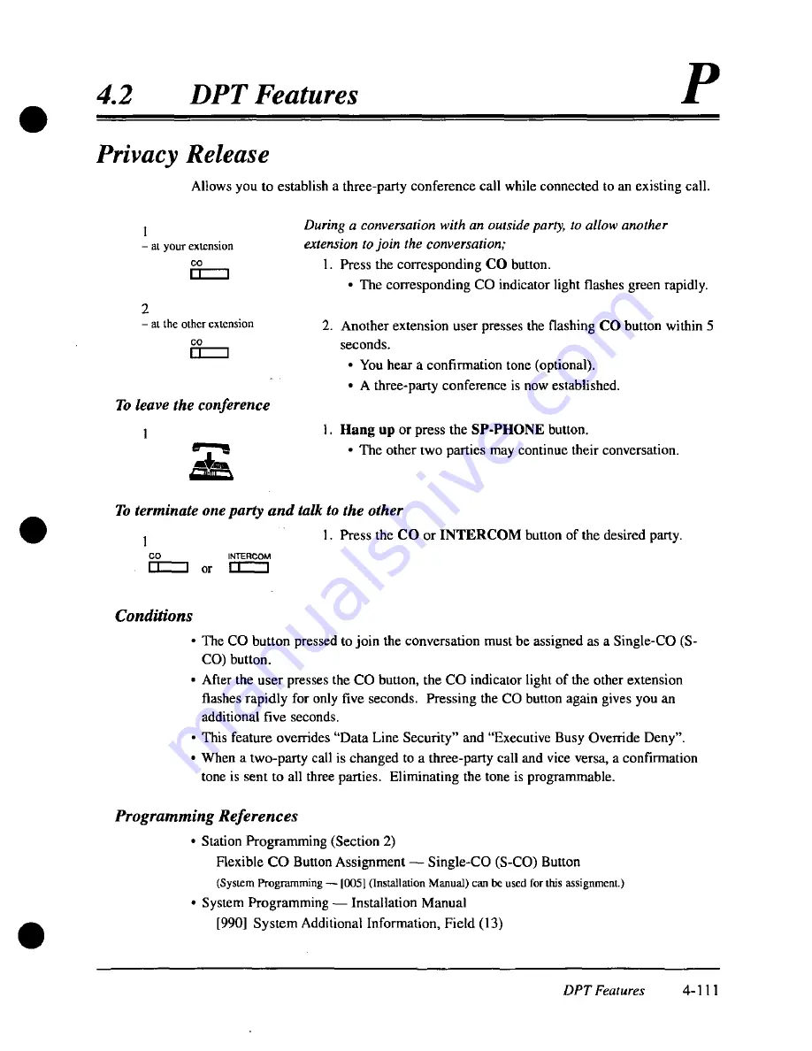 Panasonic KX-TD308 User Manual Download Page 209