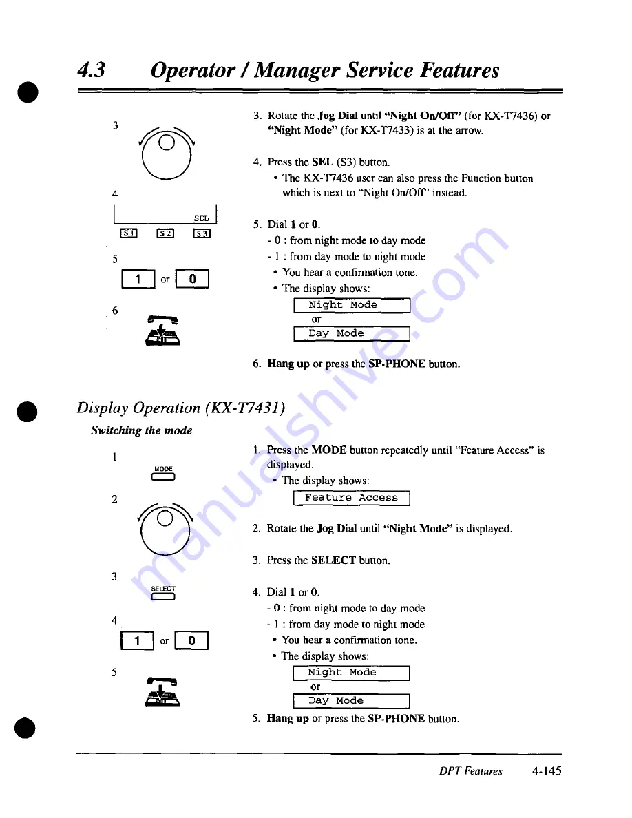 Panasonic KX-TD308 User Manual Download Page 243