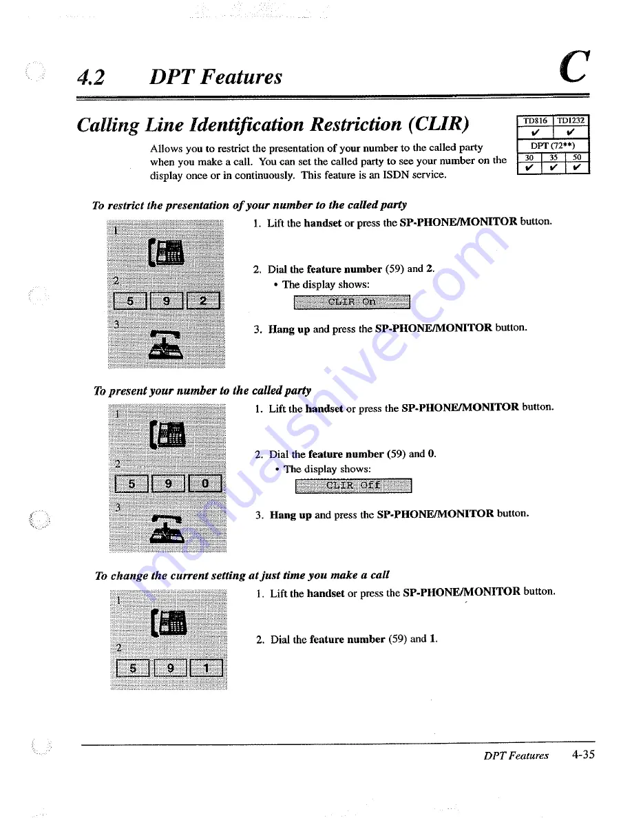 Panasonic KX-TD816E Скачать руководство пользователя страница 137