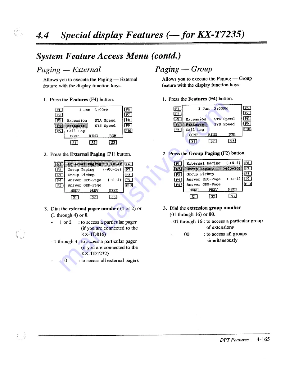 Panasonic KX-TD816E Скачать руководство пользователя страница 268