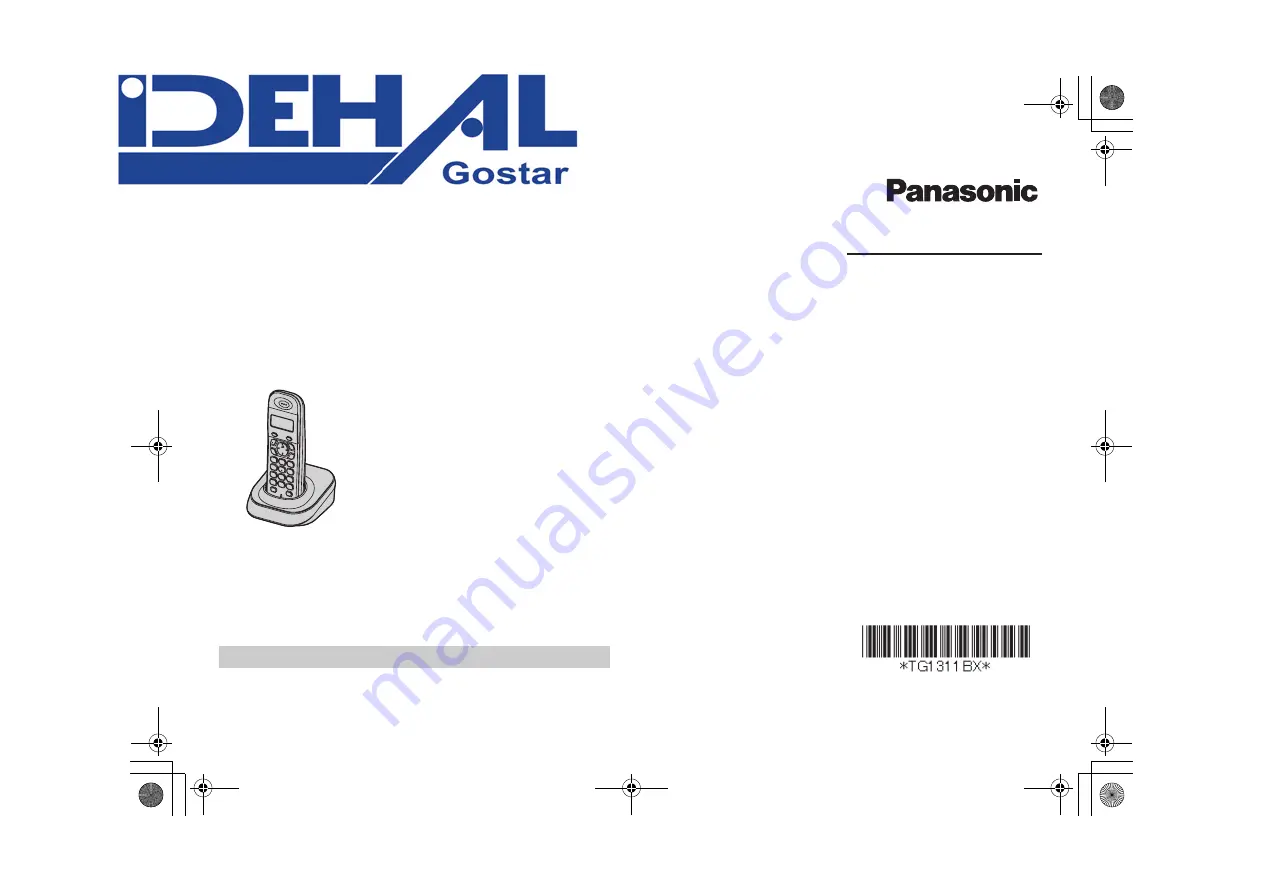 Panasonic KX-TG1311BX Operating Instructions Manual Download Page 1