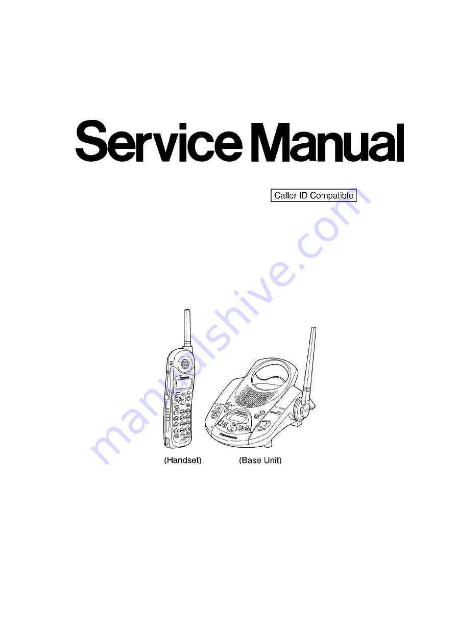 Panasonic KX-TG2226B Service Manual Download Page 1