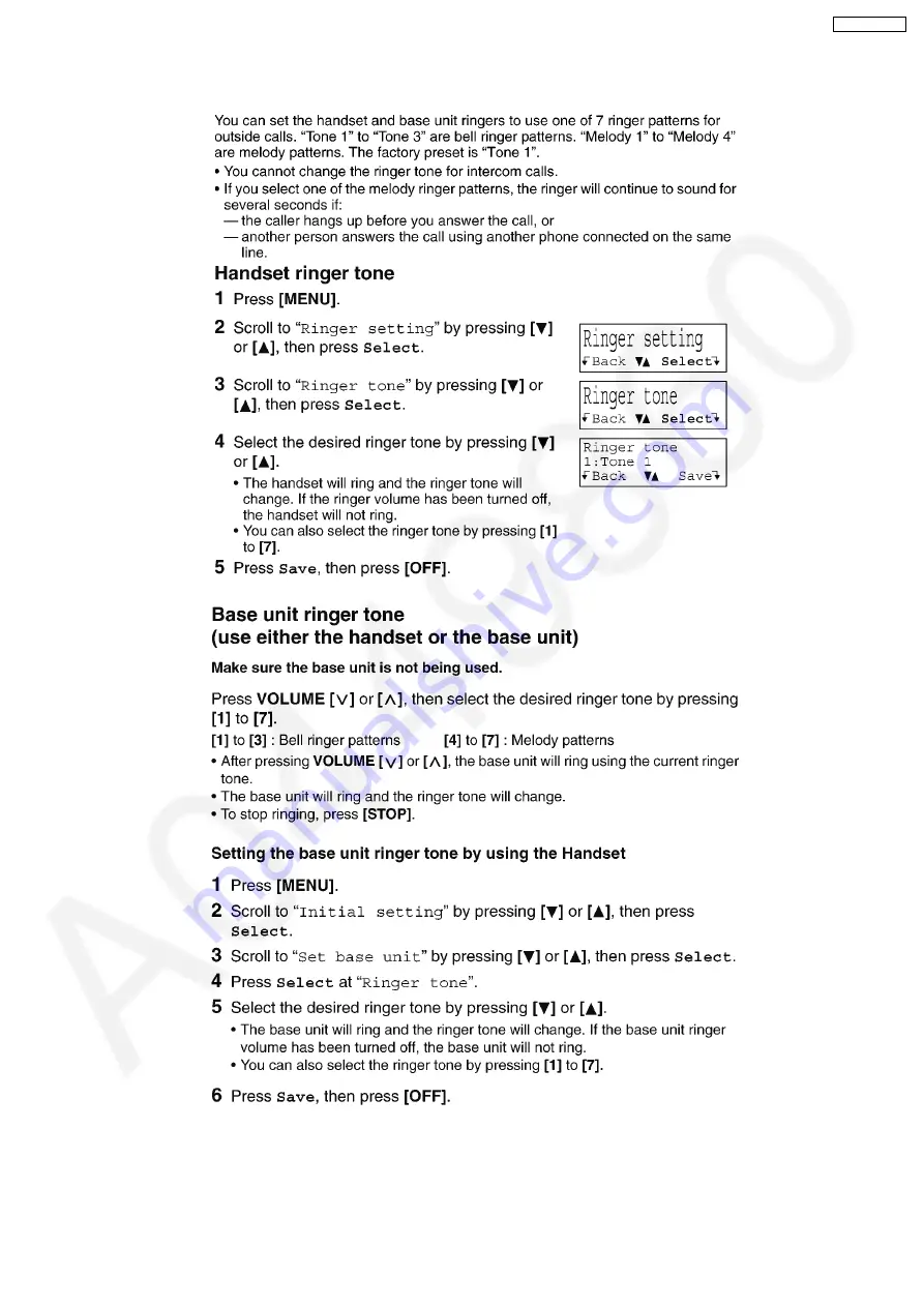 Panasonic KX-TG2361JXB Service Manual Download Page 21