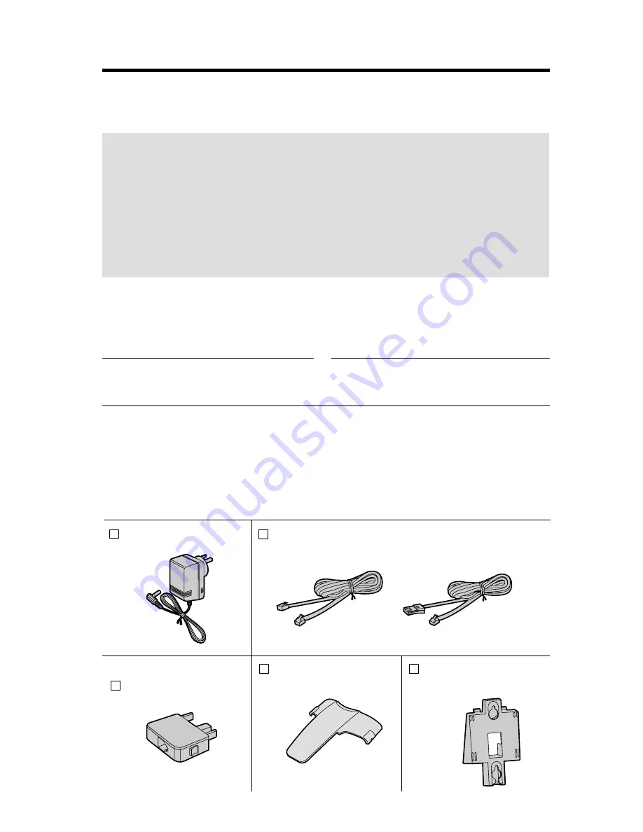 Panasonic KX-TG2583ALS Operating Instructions Manual Download Page 2