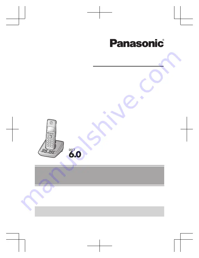 Panasonic KX-TG2723AL Operating Instructions Manual Download Page 1