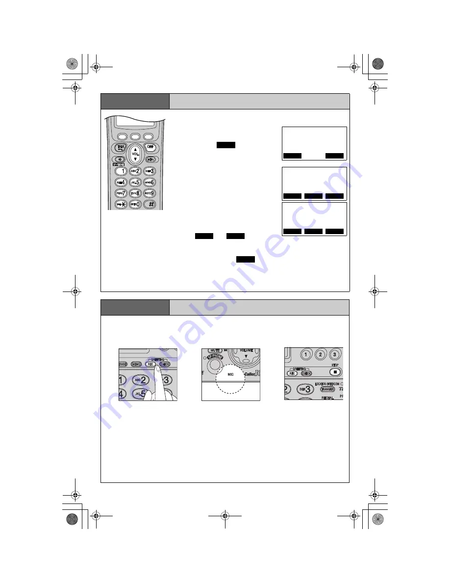 Panasonic KX-TG5471 Quick Setup Manual Download Page 2