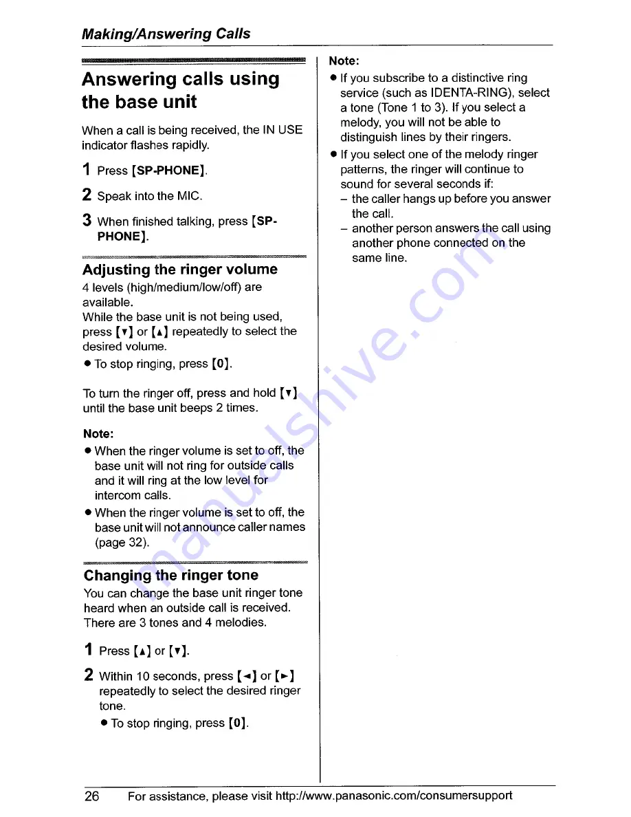 Panasonic KX-TG5566 Operating Instructions Manual Download Page 26