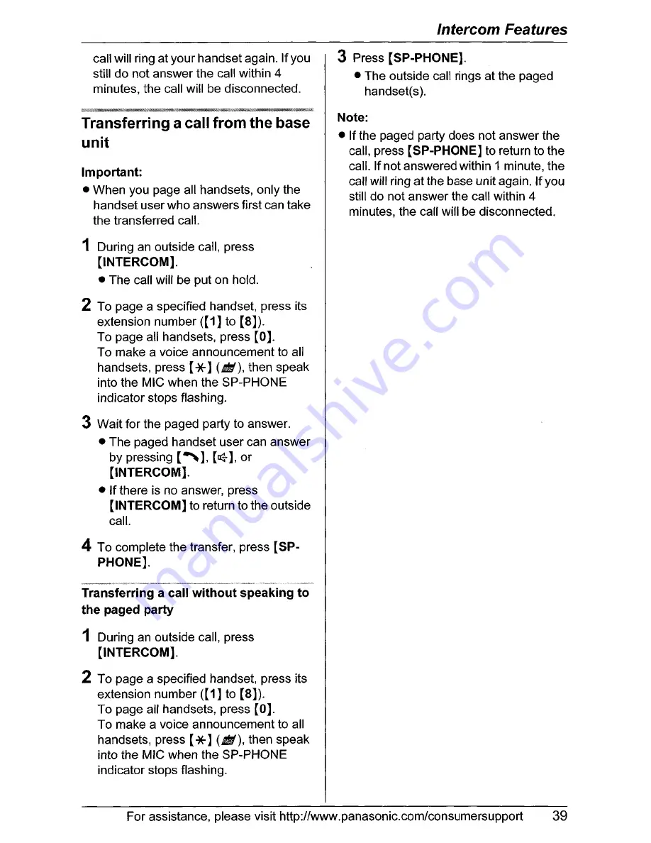 Panasonic KX-TG5566 Operating Instructions Manual Download Page 39