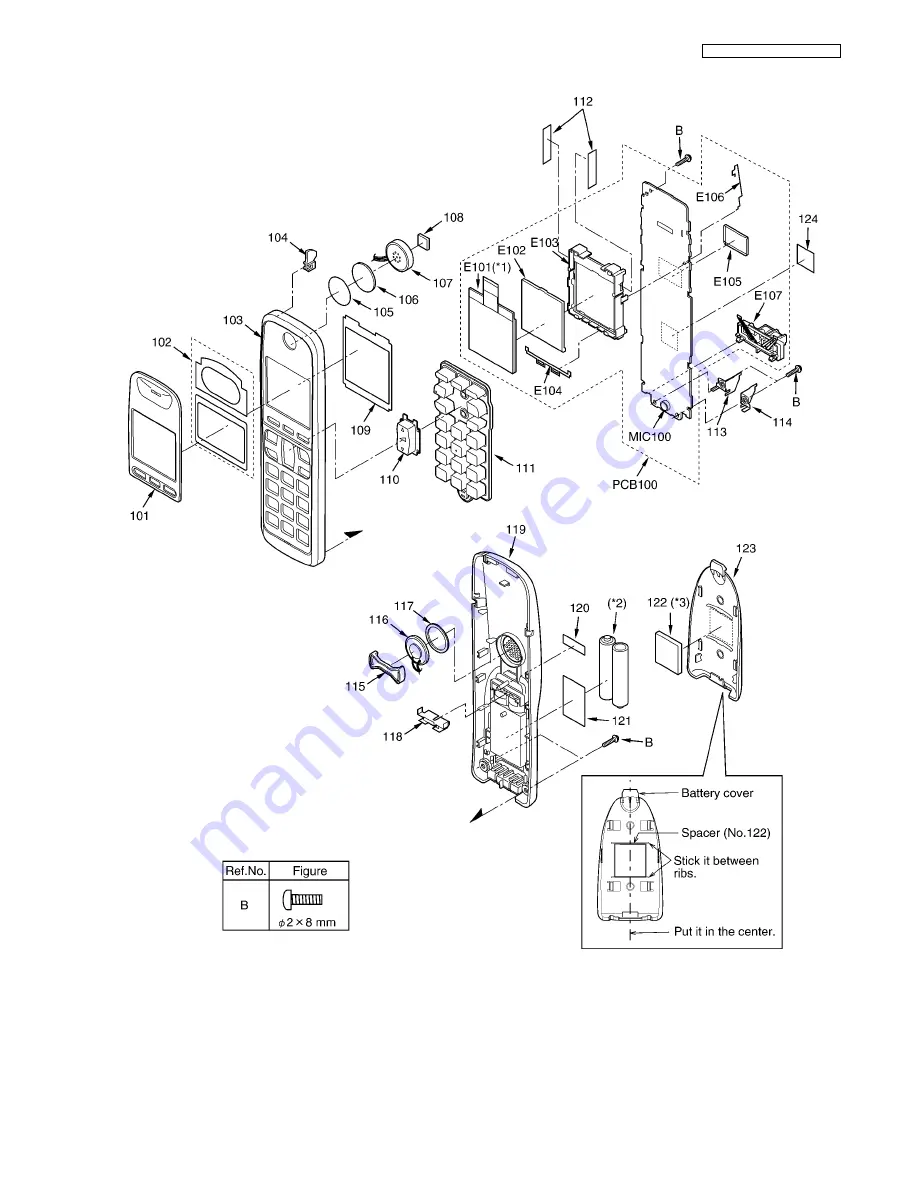 Panasonic KX-TG6421HGT Service Manual Download Page 97