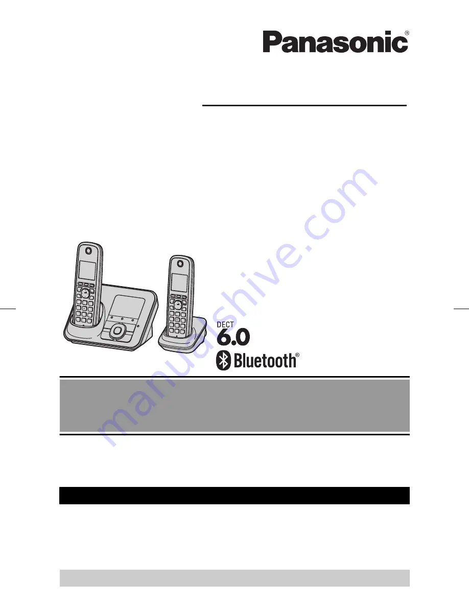 Panasonic KX-TG7622B Скачать руководство пользователя страница 1