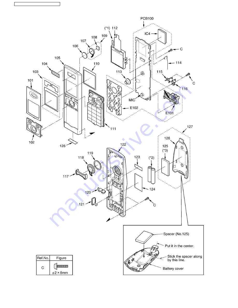 Panasonic KX-TG8231B Service Manual Download Page 88