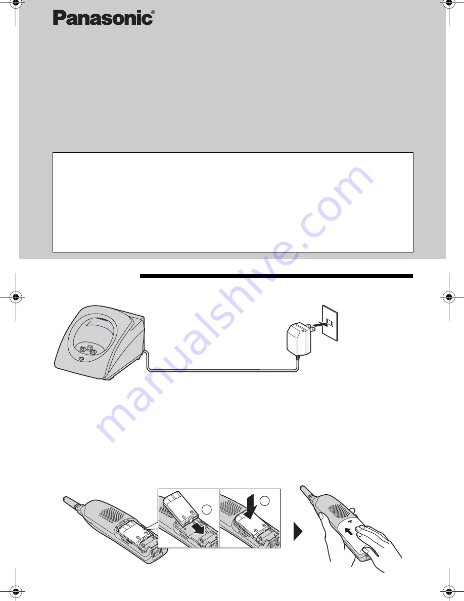 Panasonic KX-TGA520M - Accessory Handset For KX-TG5200M Series Expandable... Скачать руководство пользователя страница 7