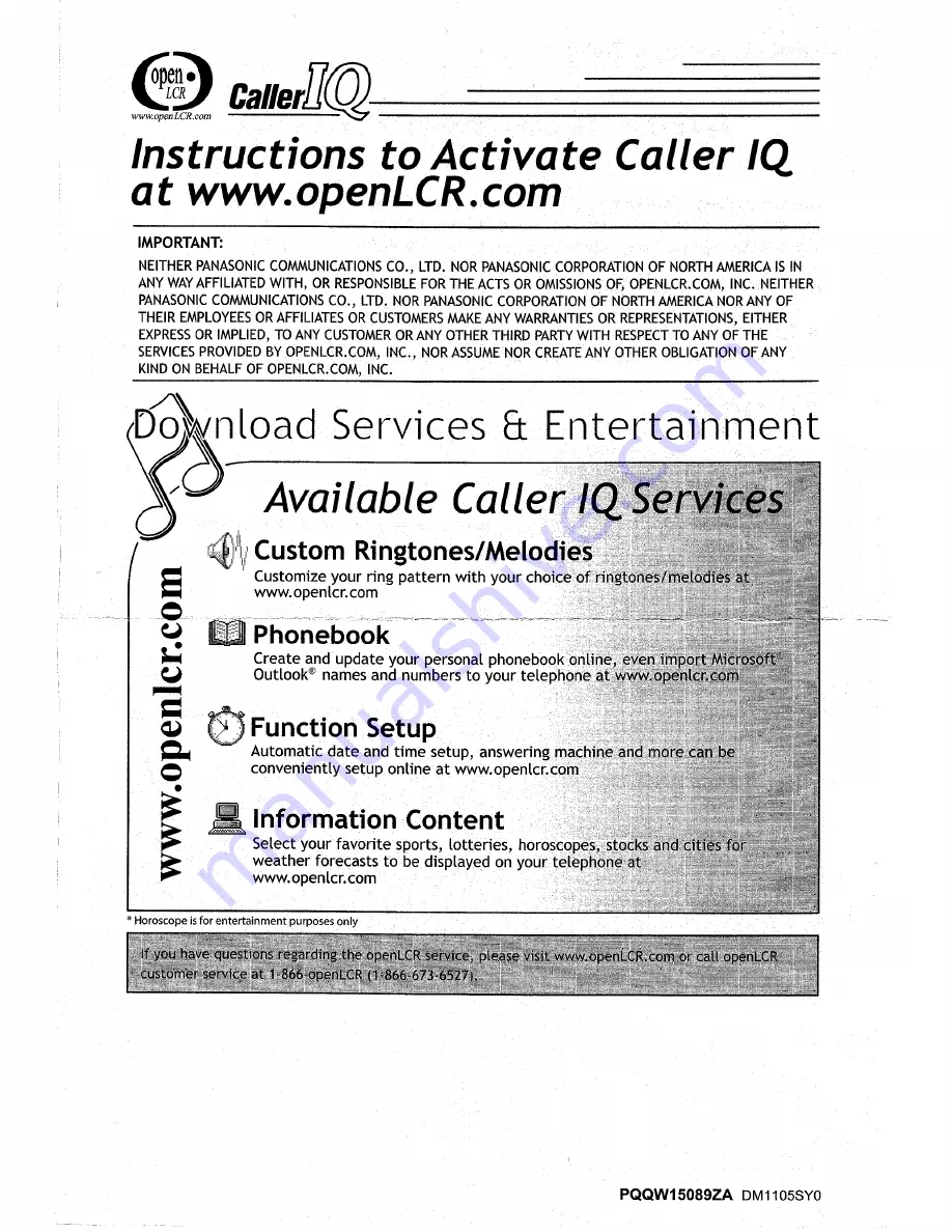 Panasonic KX-TGA560B - Cordless Extension Handset Installation Manual Download Page 17