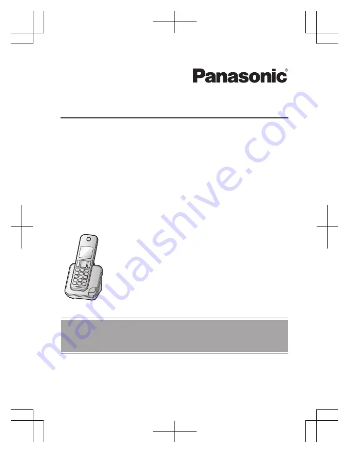 Panasonic KX-TGD320E Скачать руководство пользователя страница 1