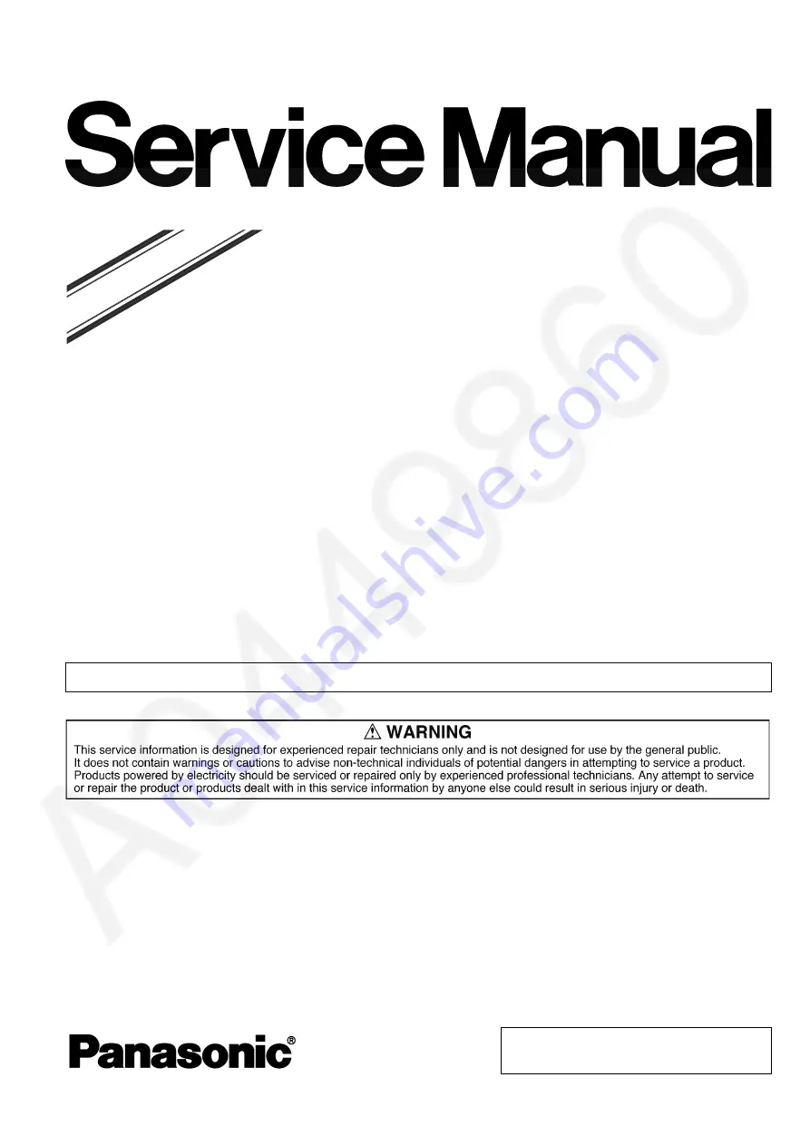 Panasonic KX-TGE210B Service Manual Download Page 1