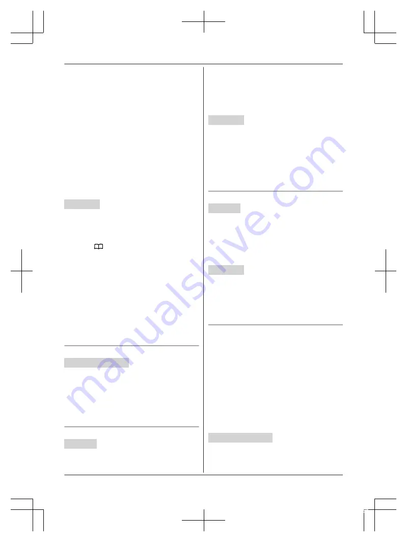 Panasonic KX-TGF352 Operating Instructions Manual Download Page 43