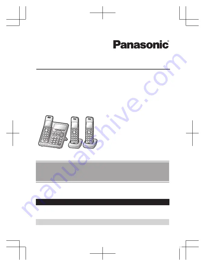 Panasonic KX-TGF743 Скачать руководство пользователя страница 1