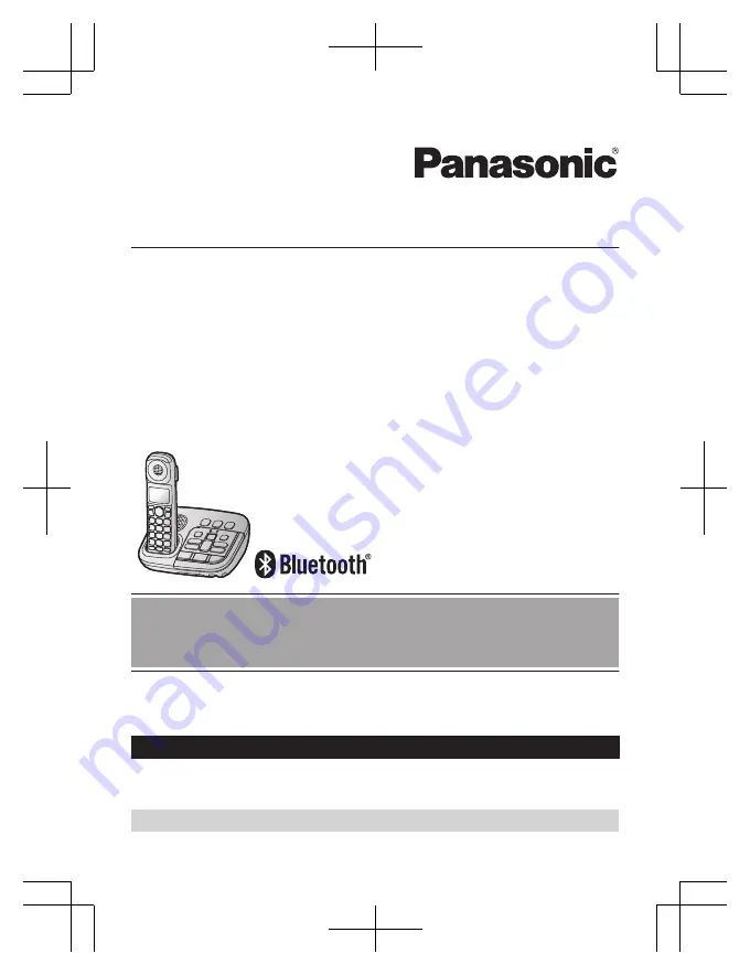 Panasonic KX-TGM430B Operating Instructions Manual Download Page 1