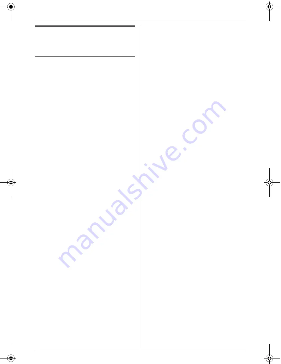 Panasonic KX-THA11 - MULTI TALK V Digital Cordless... Operating Instructions Manual Download Page 16