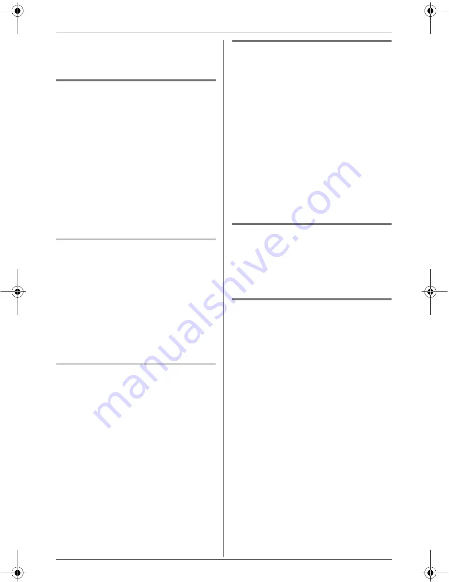 Panasonic KX-THA11 - MULTI TALK V Digital Cordless... Operating Instructions Manual Download Page 22