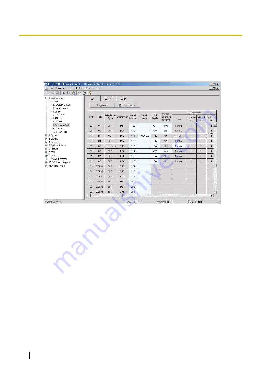 Panasonic KX-TVM50 Installation Manual Download Page 96