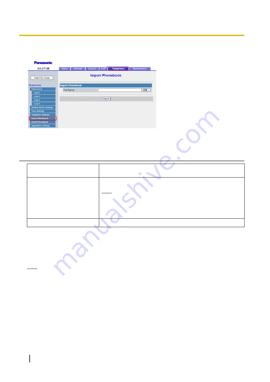 Panasonic KX-UT123 Administrator'S Manual Download Page 142