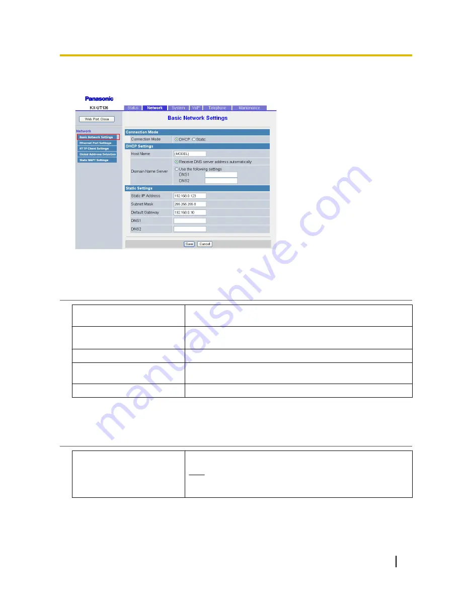 Panasonic KX-UT133-B Administrator'S Manual Download Page 71