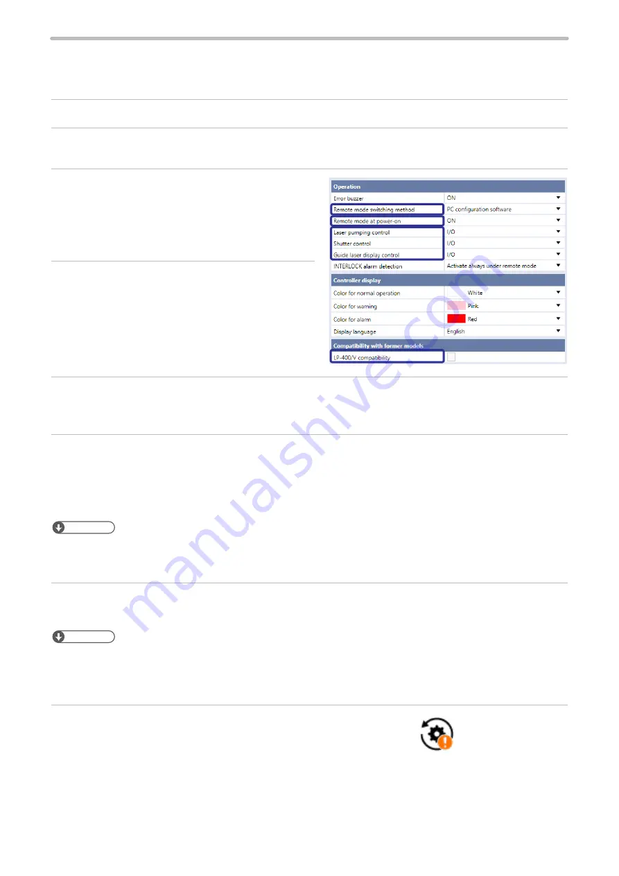 Panasonic LP-RF Series Setup & Maintenance Manual Download Page 77